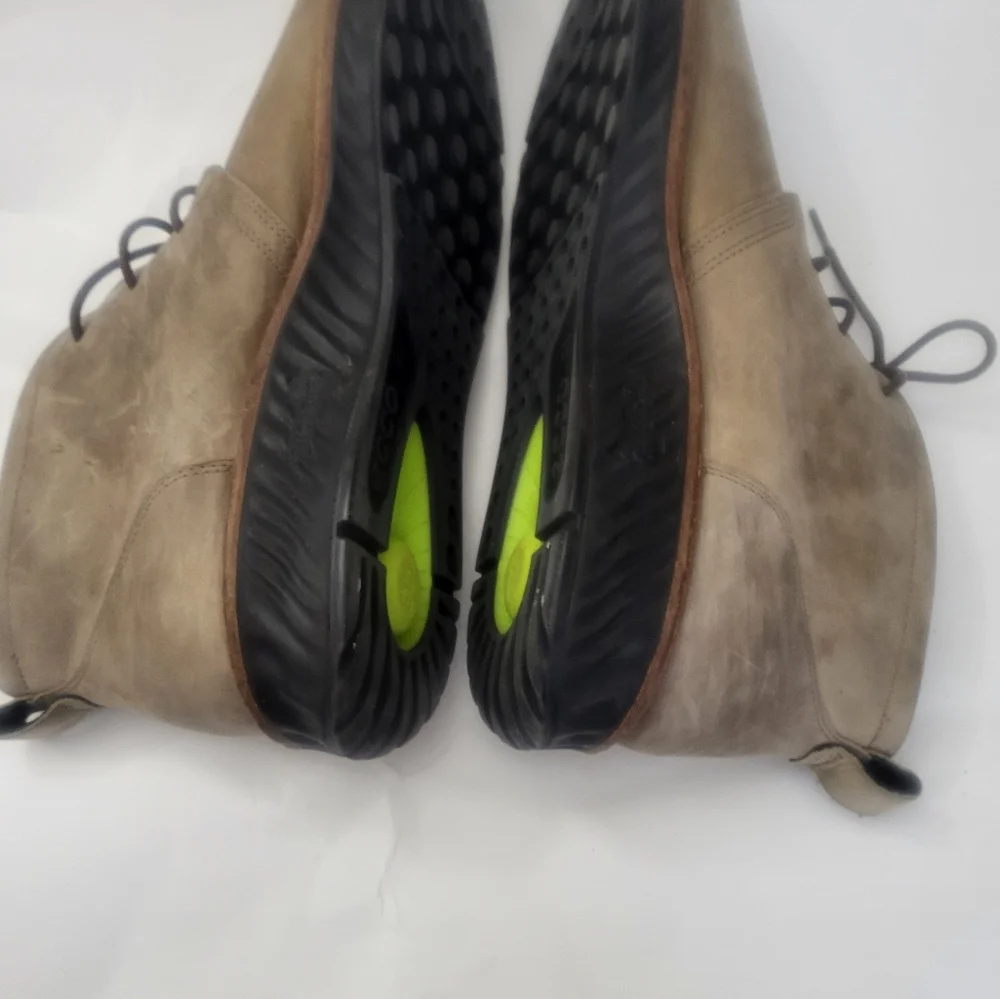 Ecco S.T.1 Hybrid Goretex men's ankle boots tan leather size 12-12.5